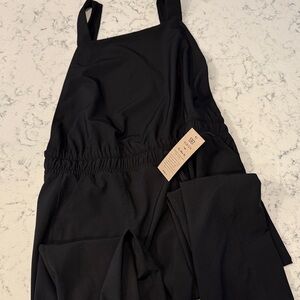 Albion Black Classic Overall Jumpsuit Women’s M-Tall